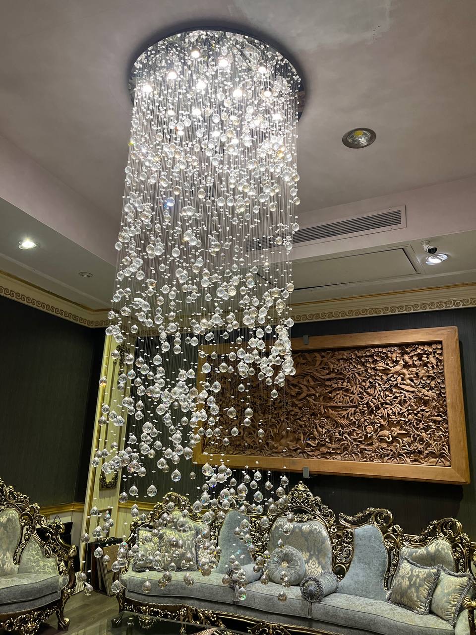 لوستر ریسه ای فشن قطر ۹۰ ارتفاع ۲ متر(قابلیت سفارشی سازی)